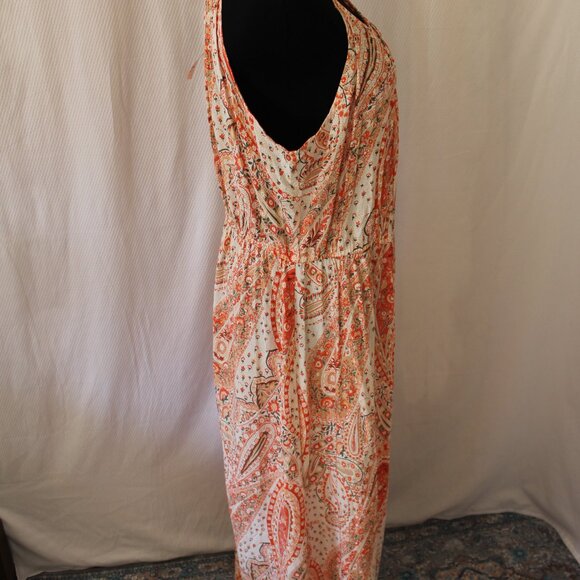 Old Navy Women’s Maxi Long Paisley Summer Sun Dress Size Large NWT's - Picture 9 of 16